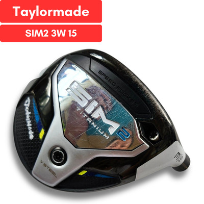 TaylorMade SIM2 3W 15 Fairwayholz Kopf nur Rechtshand GEBRAUCHT D3398