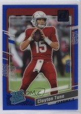 2023 Panini Clearly Donruss Rated Rookie Blue 47/99 Clayton Tune #56 1cz3