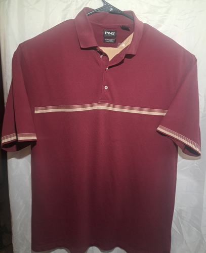 2 Ping Golf Polo Shirts Blue Suwanne American/Red (Large Shirts Collar) See Pics - Picture 14 of 22