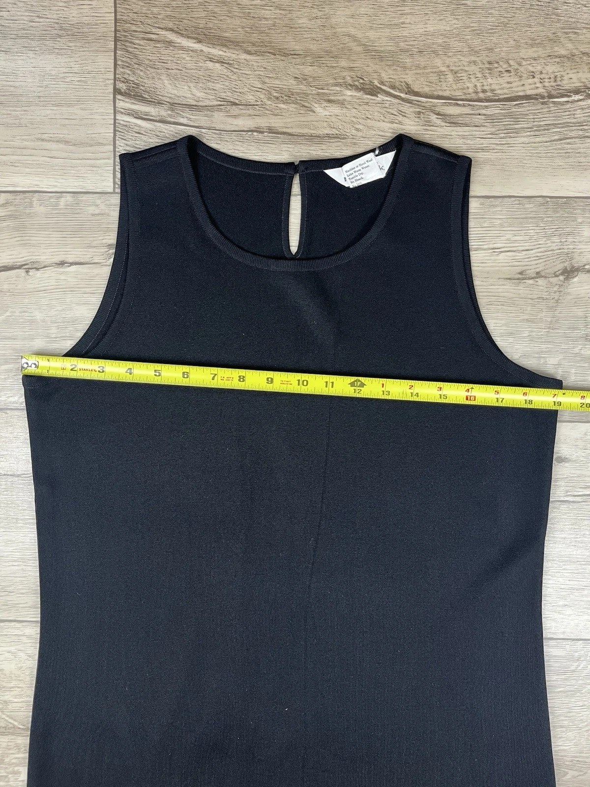 VETEMENTS Esclusivamente Misook Maxi Abito Donna Taglia Media Nero Spacco Buco della Serra dietro