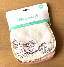 Disney Baby Burp Cloths 3 Pack NEW Winnie the Pooh Piglet Tigger Eeyore Hundred