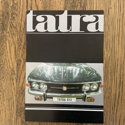 1977 TATRA 613 V8 LIMOUSINE RARE LARGE SEDAN CZECHOSLOVAKIA  FRANCE BROCHURE