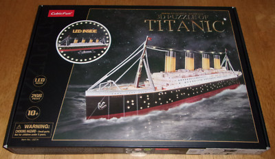 Titanic CubicFun LED 3D Puzzle, 88 cm, Titanic Schiffsmodell. Unerwünschtes Geschenk