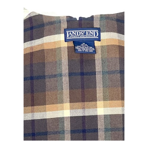 Lands End Vintage braune Scheunenjacke Hausarbeit Mantel Flanellfeld Medium 10P 12P - Bild 17 von 19