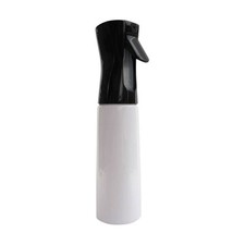 Fine Mist Spray Bottle 10 oz. Black spray head with white bottle