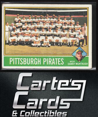 Willie Stargell Dave Parker Murtaugh 1976 Topps #504 Pittsburgh Pirates Team