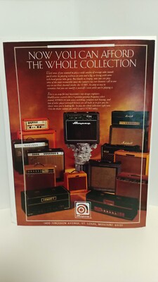 AMPEG VL503 GUITAR AMPLIFIERS - 11X8.5 - PRINT AD. x3