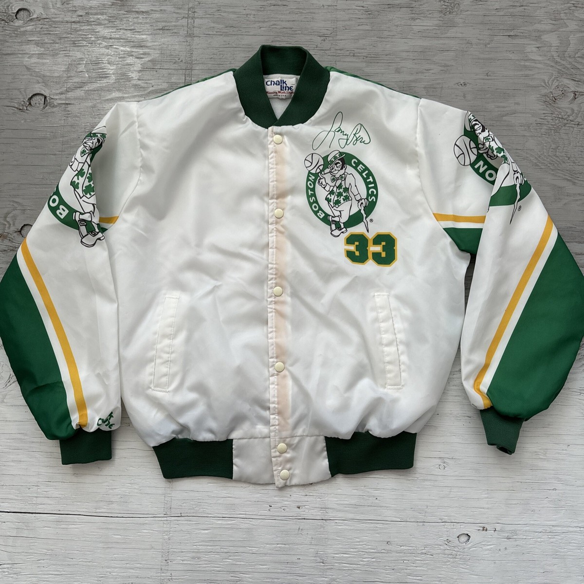 「激レア」Celtics Chalk line スタジャン L 激レア」Celtics Chalk line スタジャン L