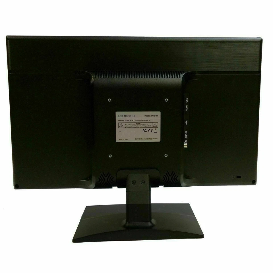Full HD 18.5" Surveillance Security Monitor LED LCD Display HDMI Looping BNC - Image 4 of 4