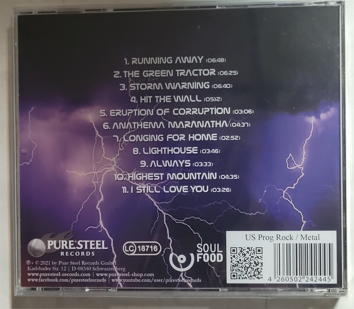 The Veith Ricardo Project Storm Warning CD New Heavy Metal