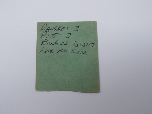 November 11, 1970 New York Rangers Vs Pittsburgh Penguins NHL Hockey Ticket Stub - Picture 2 of 2