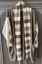 Mirano Design Lammwolle Angora Long Cardigan Strickjacke 42 -48 XL -4XL WNEU