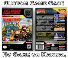 Donkey Kong Country 3: Dixie Kong's Double Trouble SNES Custom Case *NO GAME*