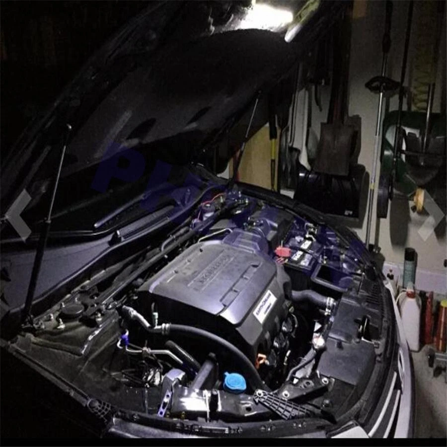 Interruptor automático barra de luces LED de inspección del motor debajo del capó 36 cm para automóvil camión SUV 1 Foto 4 de 4