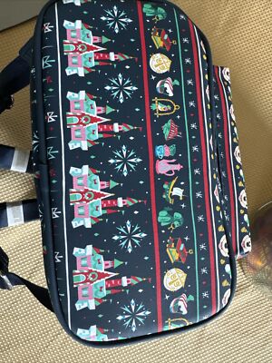 Disney Parks Loungefly Christmas Mini Backpack Ugly Sweater  display picture 3