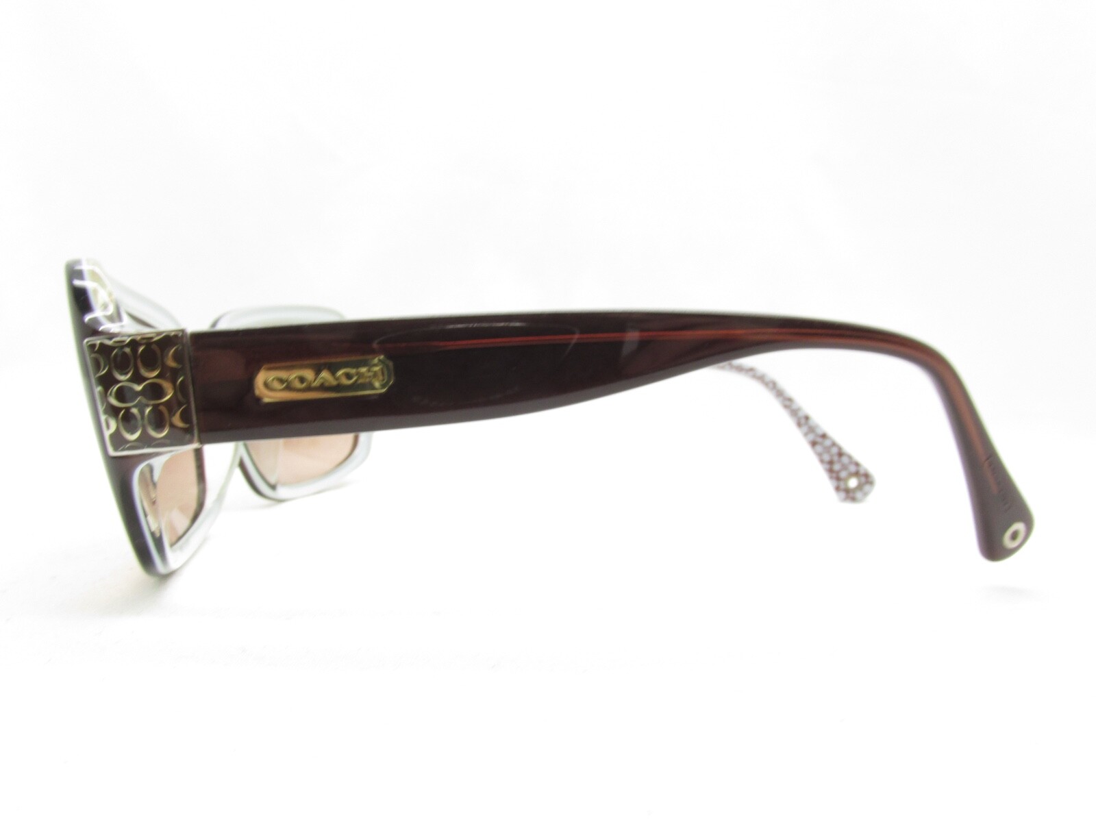 COACH DESIGNER WRAP RECTANGULAR BROWN SUNGLASSES … - image 3