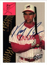 Ray Brown 173 Signed 1994/1995 Fleer Excel MILB Card AUTO Mustang Billings