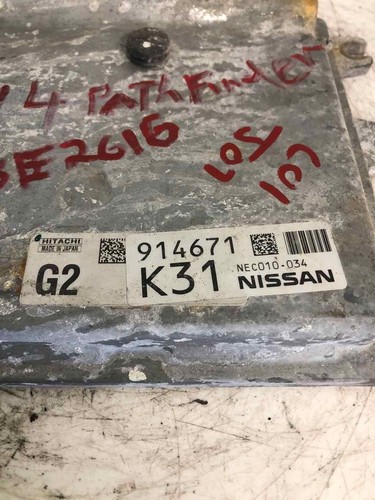 2014 NISSAN PATHFINDER 3.5L ENGINE MOTOR BRAIN BOX EBX PCM ECM PART 914671 K31 - Picture 2 of 2
