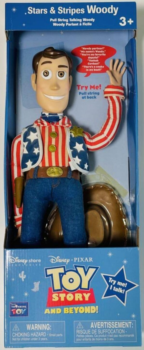 Toy Story And Beyond Stars & Stripes Talking Woody Disney Pixar