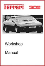 Ferrari 308 GT4 GTS GTB Carburetor Workshop Repair Service Manual Bound Book