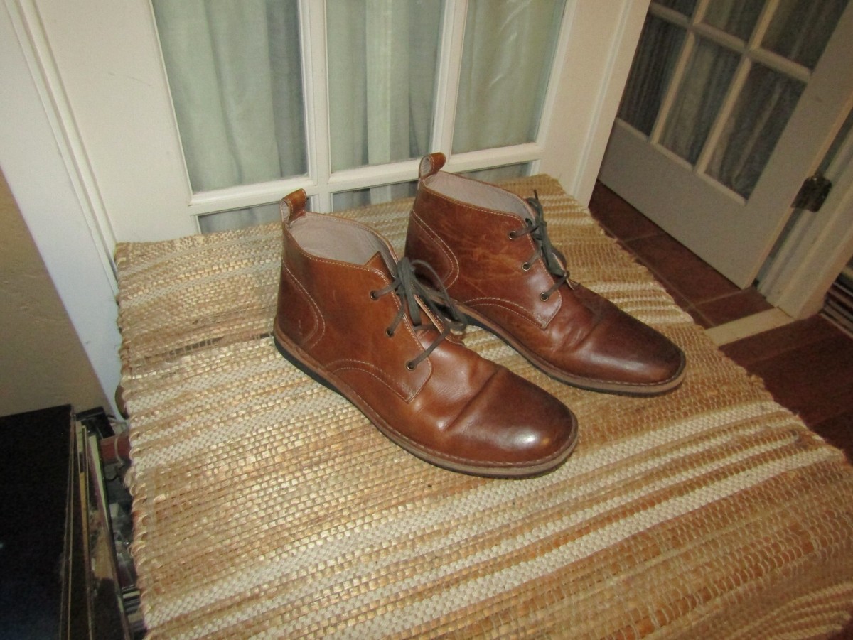 Andrew Marc Boots Brown Leather Chukka Ankle Size 10.5 EU  display picture 3