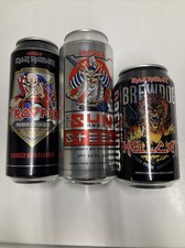 Juego de 3 latas de cerveza Iron Maiden Trooper Sun y acero Hellcat
