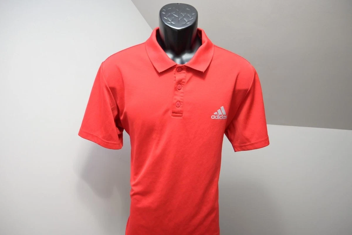Red adidas sales golf shirt