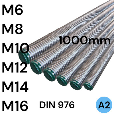 GEWINDESTANGE INOX A2-70 | DIN 976 | Edelstahl | 1000mm | M6-M16