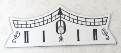 Neu Uhrmacher Ersatzteile Uhrengehäuse Emaille Beat Plakette 72 mm Pendelplakette
