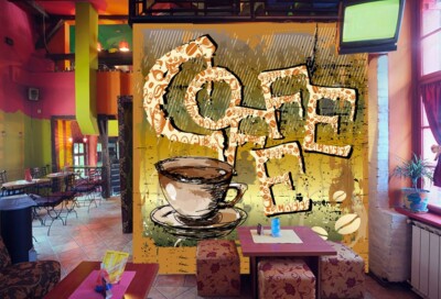 3D Retro Coffee ZHUA43 Wallpaper Wall Murals Removable Self-adhesive Ann