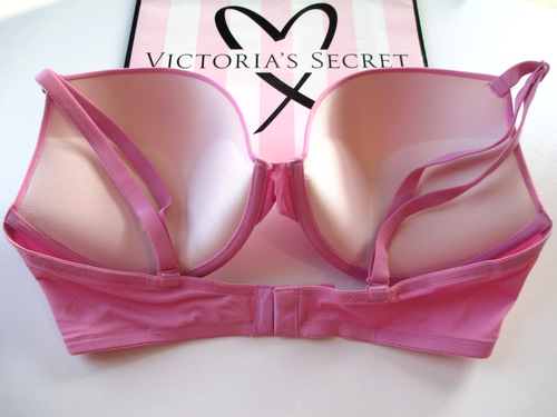 VICTORIA'S SECRET PINK Super Push-Up Bra VS Moonstone Pink NWT All Sizes - Picture 4 of 8