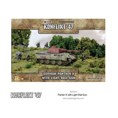 Warlord Games Konflikt German Mini German Panther-X w/Light Rail Gun 452410213