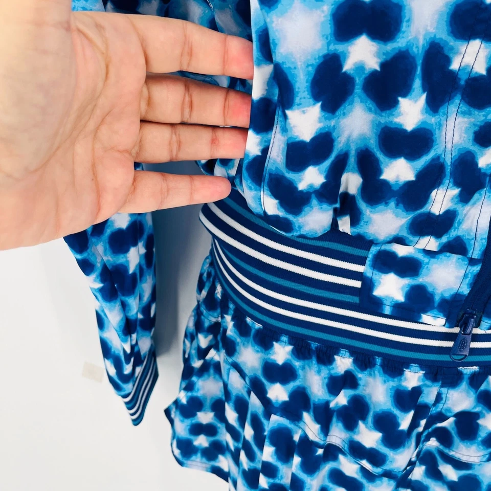 Free People Fp Movement Women's Top Seed Printed Tennis Activewear Jacket Shorts - Image 3 of 4