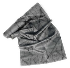 Tischläufer Mitteldecke Samt Dekostoff Grau Marmor Optik 28 x 150 cm Tischfahne