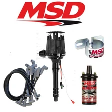 MSD 99003 Black Ignition Kit Ready to Run Distributor/Wires/Coil/Bracket - SBC