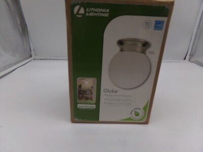 Lithonia Lighting Globe Model No 11981 BNP Polished Brushed Nickel Finish 