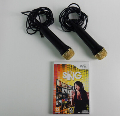 Let´s Sing + 2x Mikrofon - für Nintendo Wii - Sehr guter Zustand !