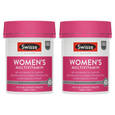 2x Swisse Women's Ultivite Multivitamin 120 Tablets Womens Multi Vitamin