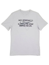 Nike Mens Light Gray Sportswear Graphic Tee Crew Neck Short Sleeve T-Shirt
