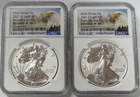 2021 W S AMERICAN SILVER EAGLE $1 DOLLAR DESIGN SET PROOF NGC REVERSE PF 70 UC