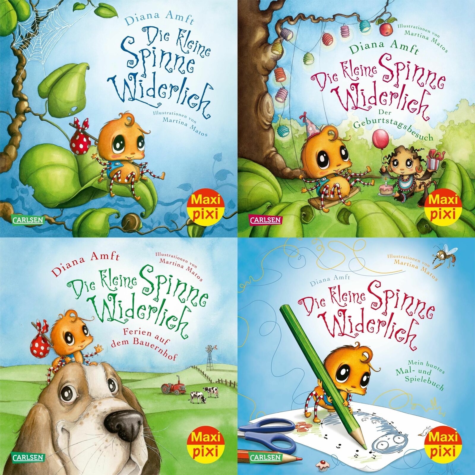 Thumbnail - Diana Amft; Martina Matos / Maxi-pixi-4er-set 76: Die Kleine Spinne