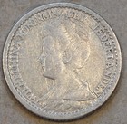 New ListingNetherlands 1913 Twenty-Five Cents Vf As Pictured