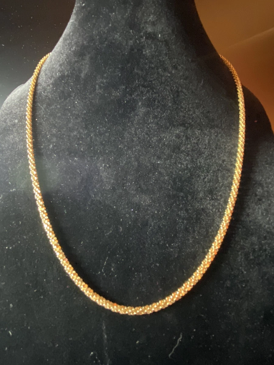 14K Gold Criss Cross Sparkle 20