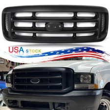 For 1999-04 Ford Super Duty F250 F350 F450 Matte Black Front Bumper Grille Grill
