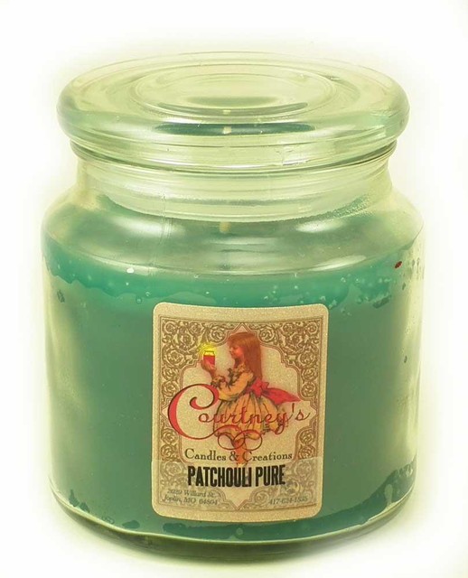 Patchouli Pure Courtneys Candles MAXIMUM Scented 16oz Large Jar