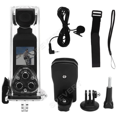 Mini Handheld Action Pocket Kamera 4K 270° Rotatable 30M Waterproof WIFI Camera