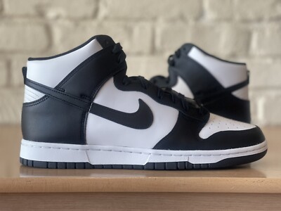 Nike Dunk Hi Retro Classic Panda Black White DD1399-105 Basketball