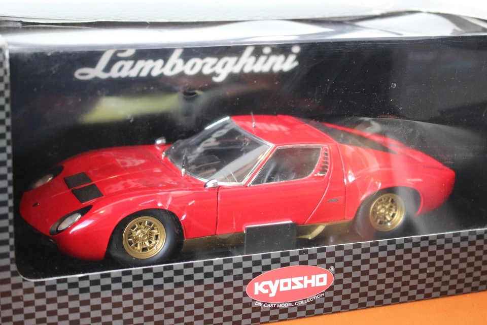 Kyosho 1:18 Lamborghini Miura P400 SV (Red) No.08313R Die-Cast Car - Image 3 of 4