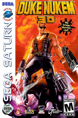 Duke Nukem 3D Sega Saturn BOX ART Premium POSTER MADE IN USA