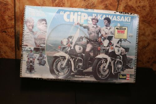 Revell "Chips" Kawasaki Motorbike Model Kit Scale1/12 TV Series Vintage 1980 - Picture 1 of 8